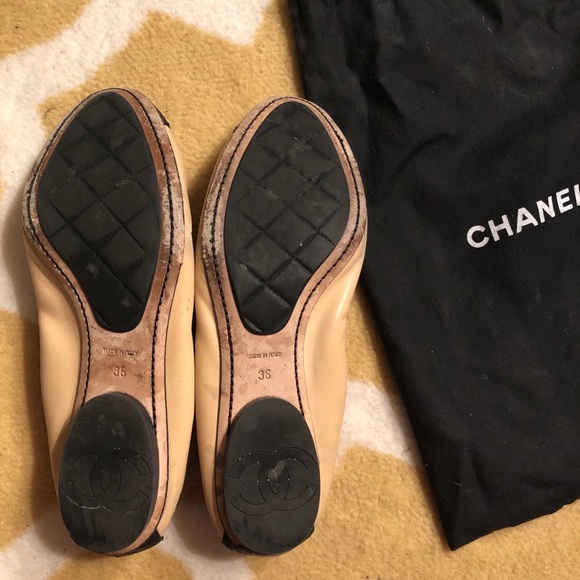 *Sold* Chanel Stretch Spirit CC Ballet Flats - Picture 2 of 6